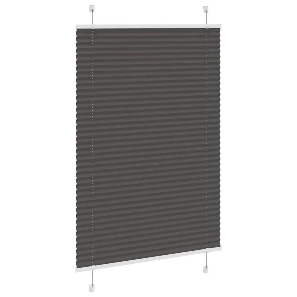 vidaXL Jaluzea plisată negru 100x150cm Lățime țesătură 99,4cm poliester