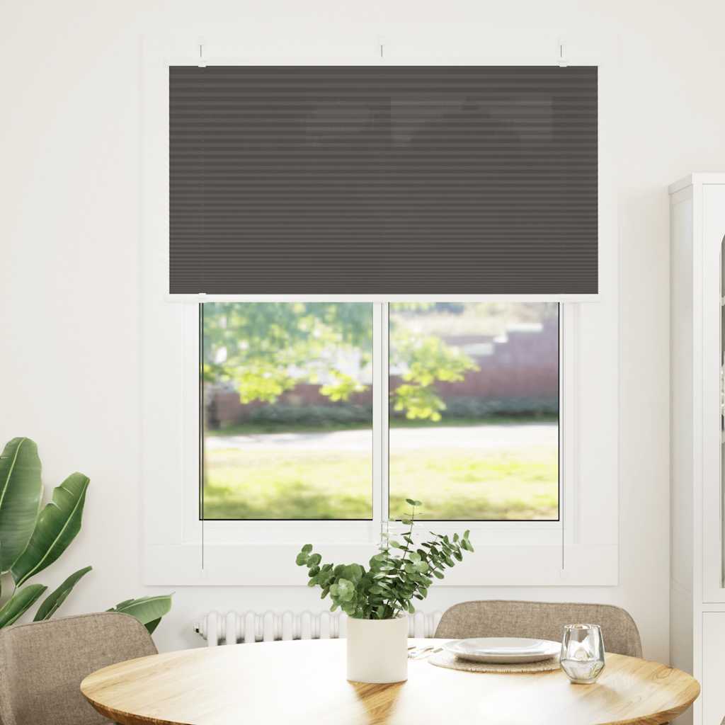 vidaXL Jaluzea plisată negru 105x150 cm Lățime țesătură 104,4 cm