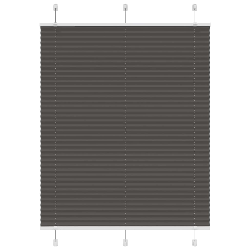 vidaXL Jaluzea plisată negru 105x150 cm Lățime țesătură 104,4 cm