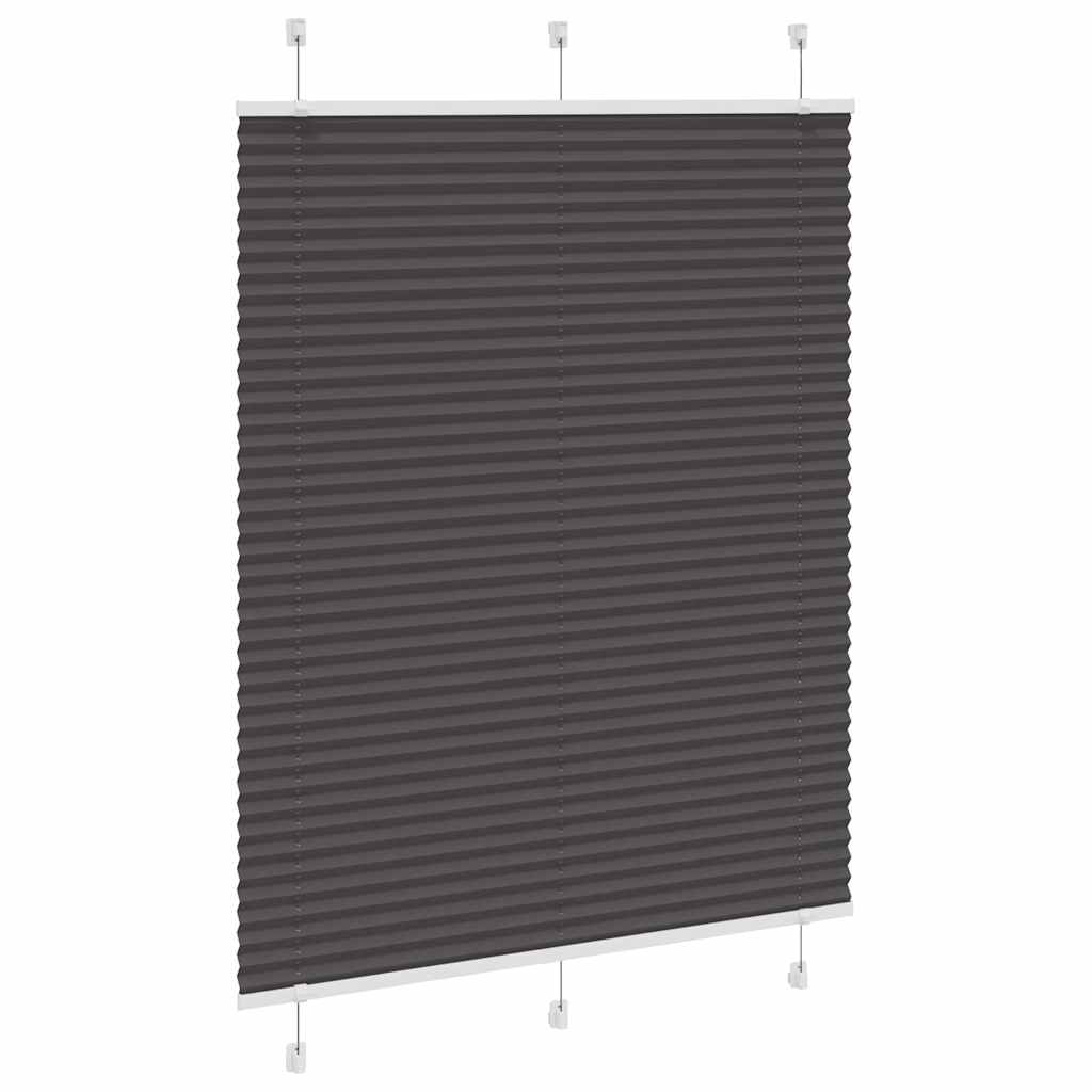 vidaXL Jaluzea plisată negru 110x150 cm Lățime țesătură 109,4 cm