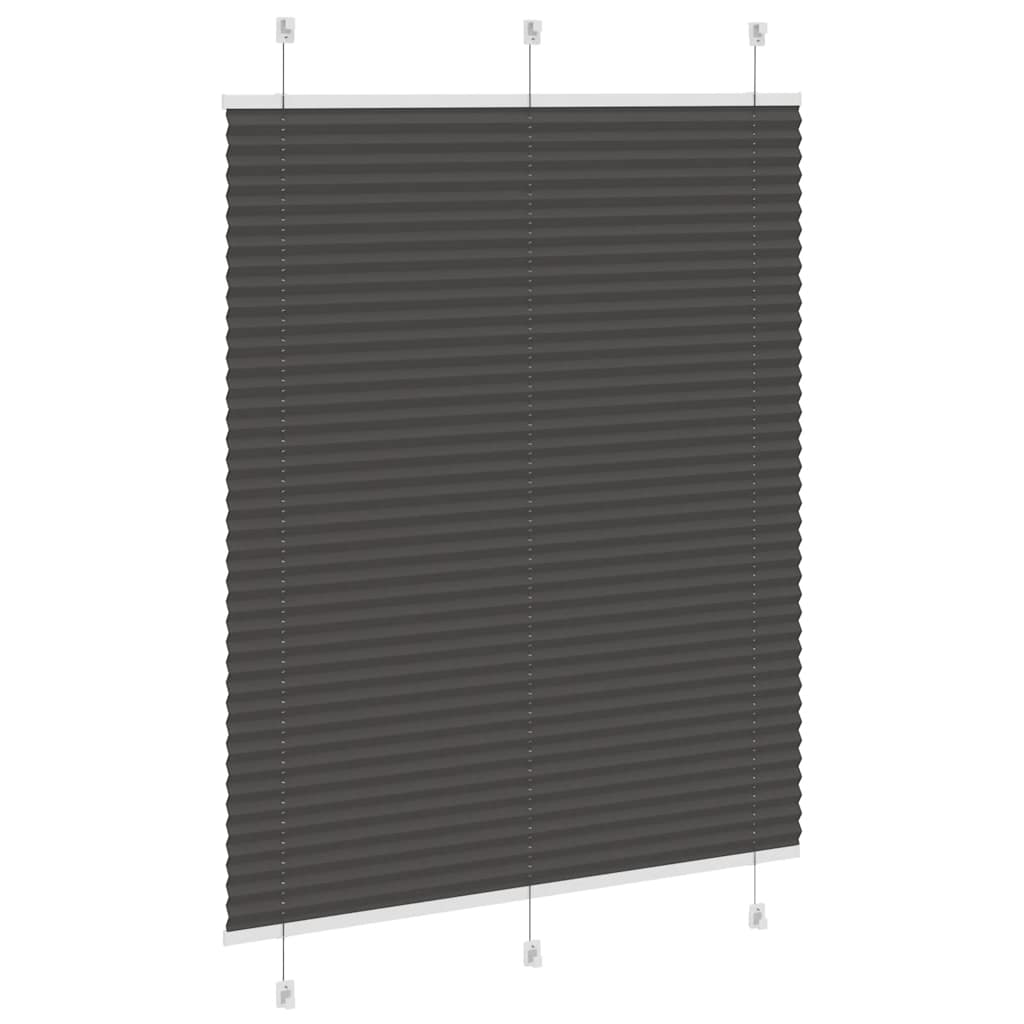 vidaXL Jaluzea plisată negru 110x150 cm Lățime țesătură 109,4 cm