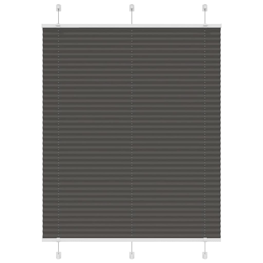vidaXL Jaluzea plisată negru 110x150 cm Lățime țesătură 109,4 cm