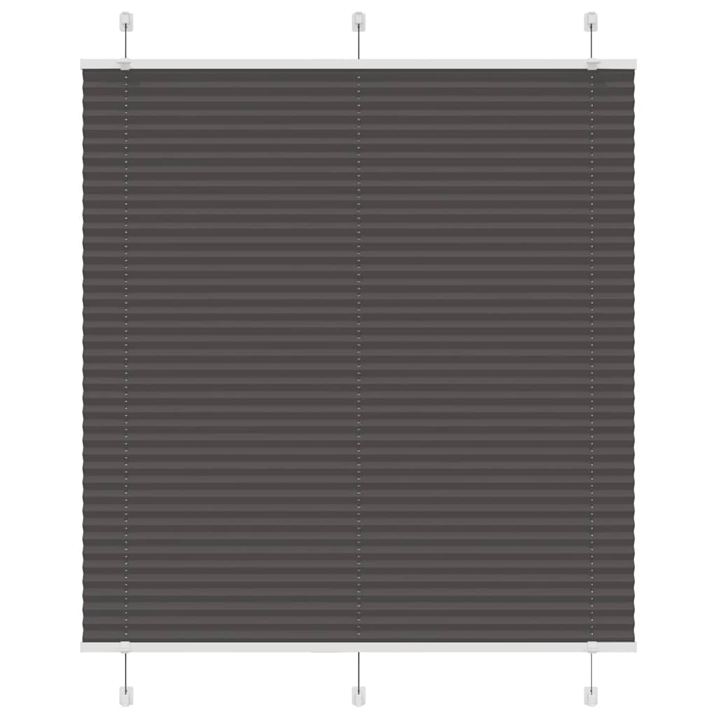 vidaXL Jaluzea plisată negru 115x150 cm Lățime țesătură 114,4 cm