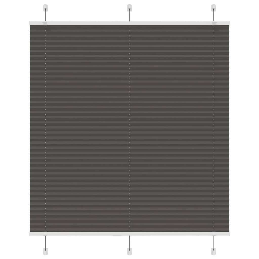 vidaXL Jaluzea plisată negru 120x150 cm Lățime țesătură 119,4 cm