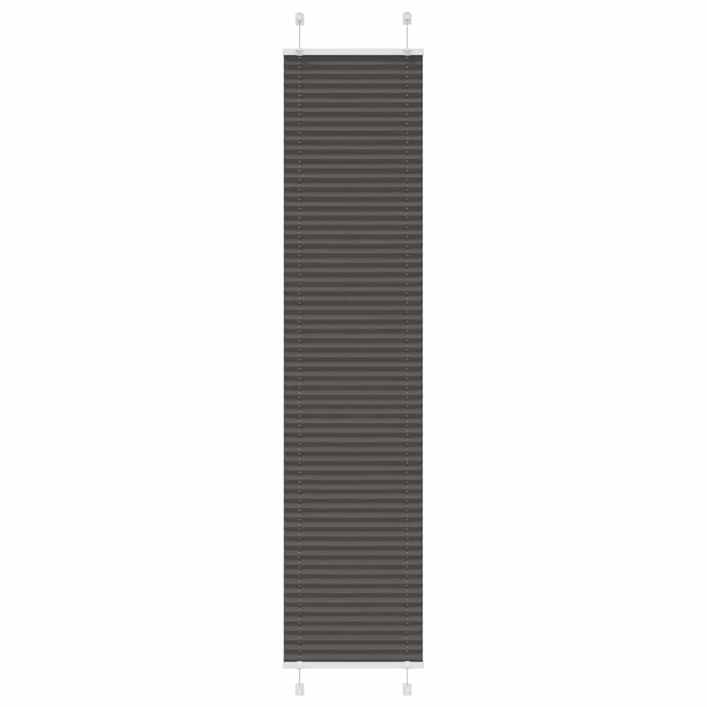 vidaXL Jaluză plisată negru 50x200 cm Lățime țesătură 49,4cm poliester vidaXL Jaluză plisată negru 50x200 cm Lățime țesătură 49,4cm poliester
