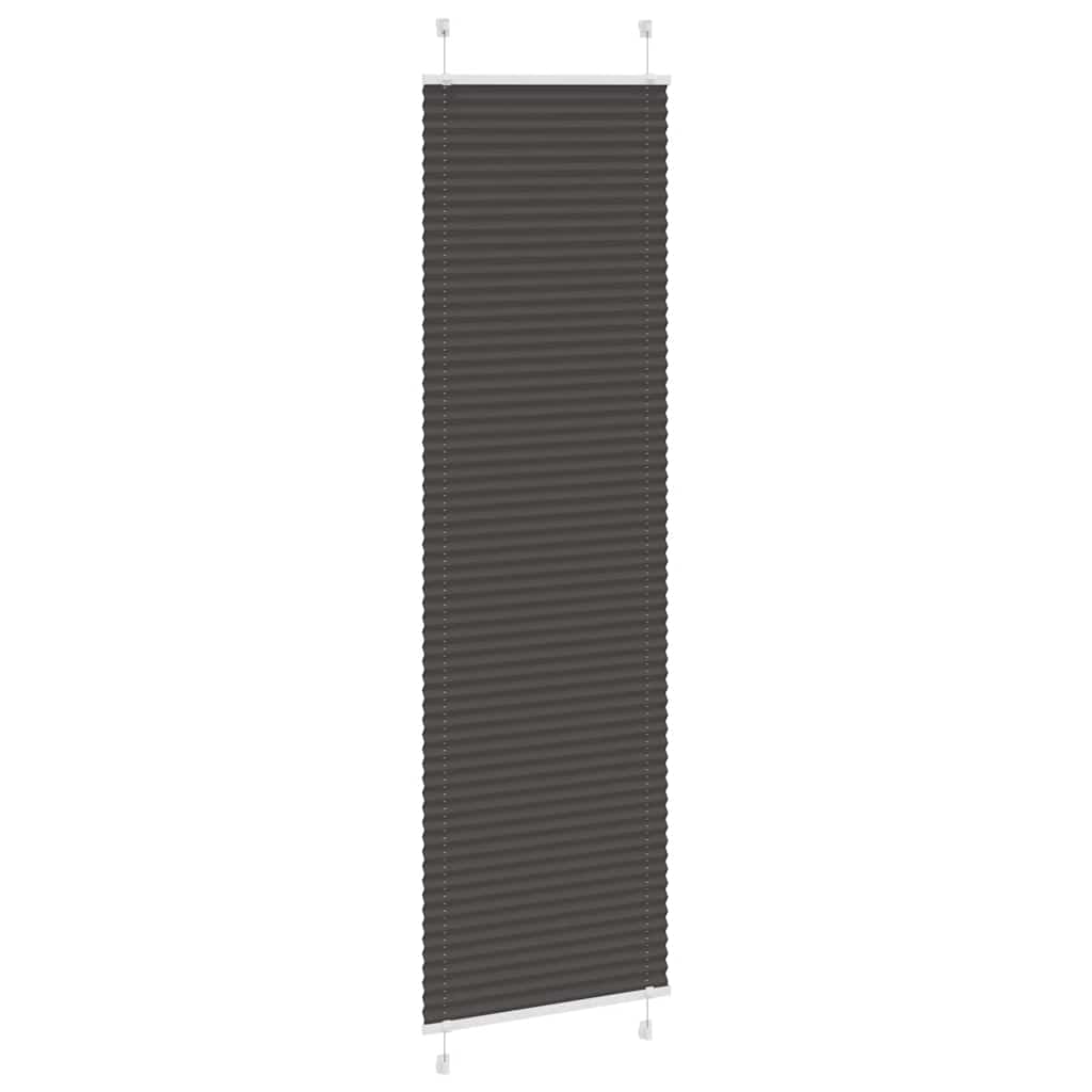 vidaXL Jaluză plisată negru 60x200 cm Lățime țesătură 59,4cm poliester vidaXL Jaluză plisată negru 60x200 cm Lățime țesătură 59,4cm poliester