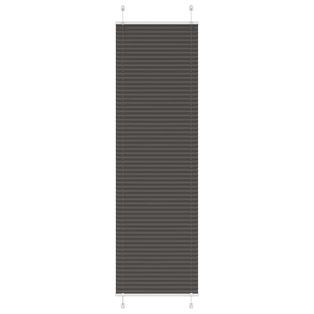 vidaXL Jaluză plisată negru 60x200 cm Lățime țesătură 59,4cm poliester vidaXL Jaluză plisată negru 60x200 cm Lățime țesătură 59,4cm poliester