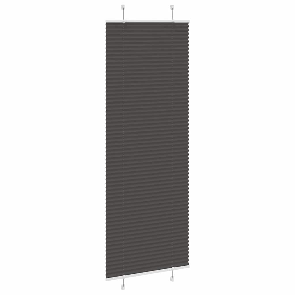 vidaXL Jaluză plisată negru 70x200 cm Lățime țesătură 69,4cm poliester vidaXL Jaluză plisată negru 70x200 cm Lățime țesătură 69,4cm poliester