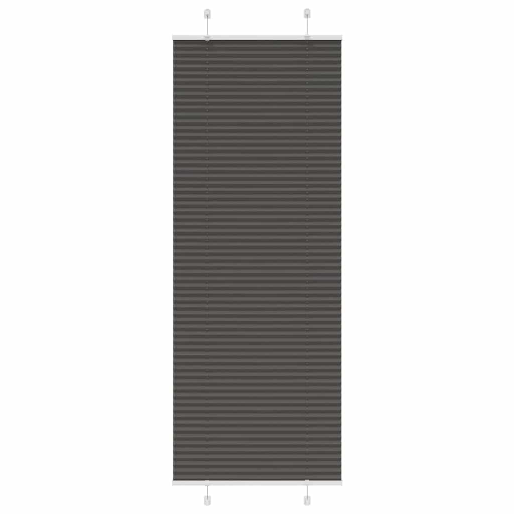 vidaXL Jaluză plisată negru 70x200 cm Lățime țesătură 69,4cm poliester vidaXL Jaluză plisată negru 70x200 cm Lățime țesătură 69,4cm poliester
