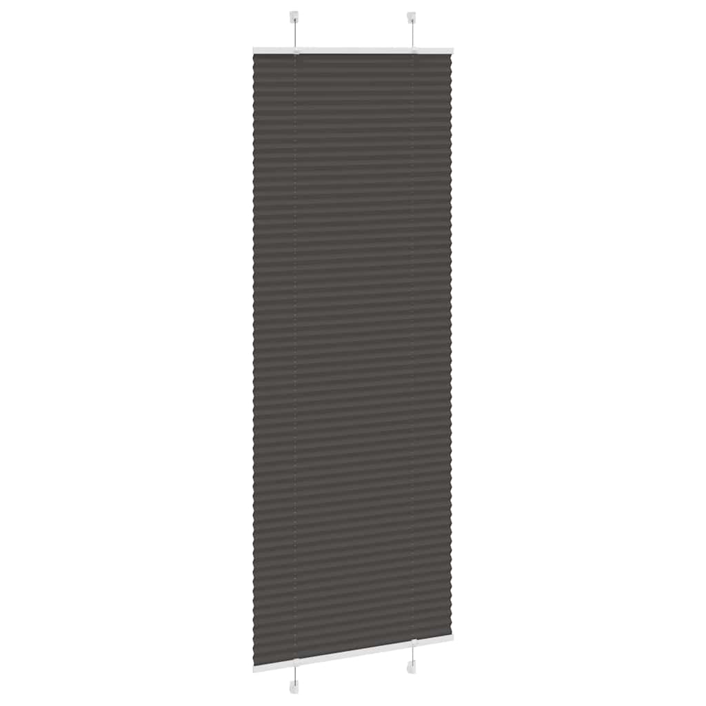 vidaXL Jaluză plisată negru 75x200 cm Lățime țesătură 74,4cm poliester vidaXL Jaluză plisată negru 75x200 cm Lățime țesătură 74,4cm poliester