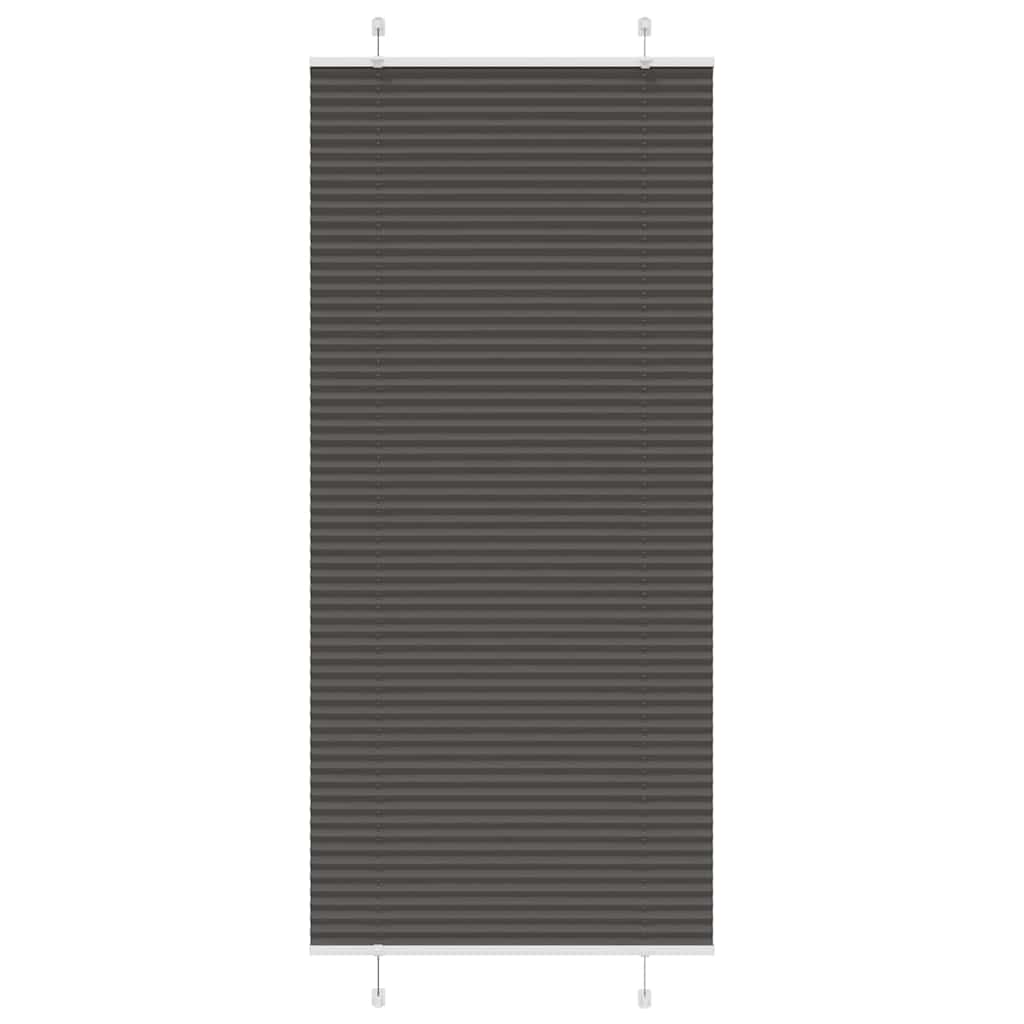 vidaXL Jaluzea plisată negru 100x200cm Lățime țesătură 99,4cm poliester