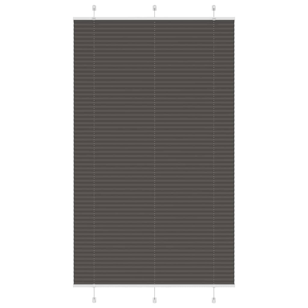 vidaXL Jaluzea plisată negru 115x200 cm Lățime țesătură 114,4 cm