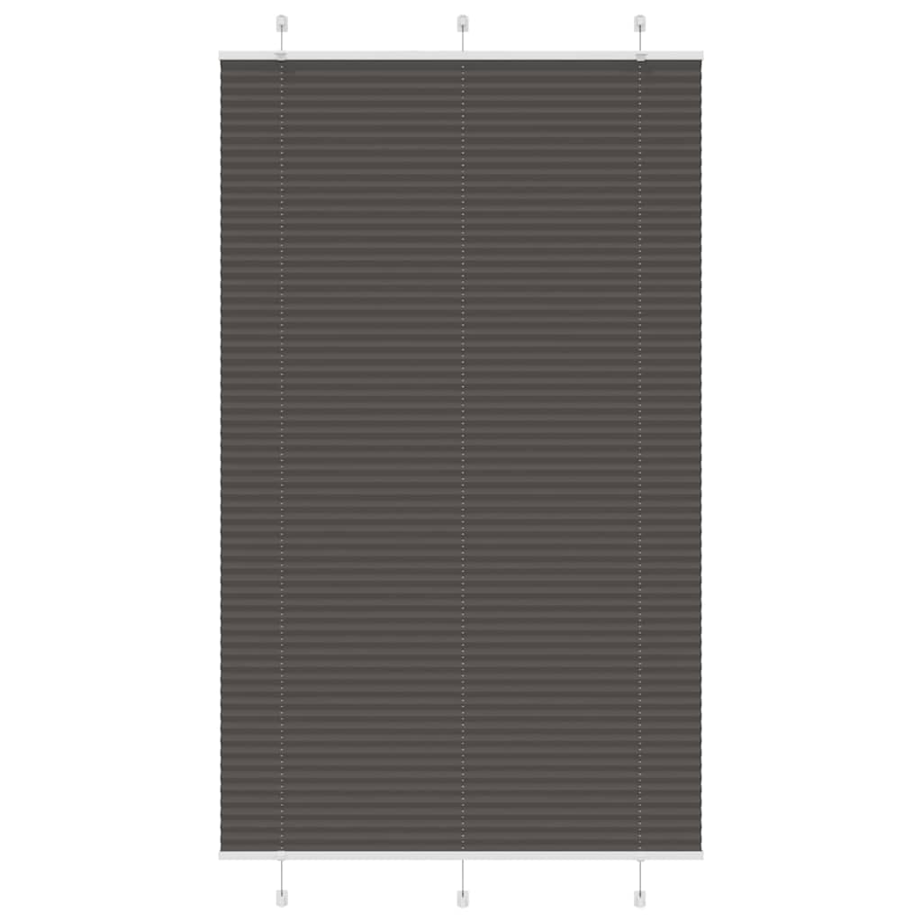 vidaXL Jaluzea plisată negru 120x200 cm Lățime țesătură 119,4 cm