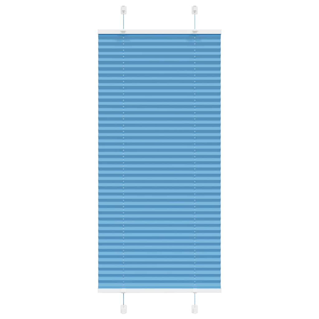 vidaXL Jaluzea plisată albastru 60x100 cm Lățime țesătură 59,4 cm