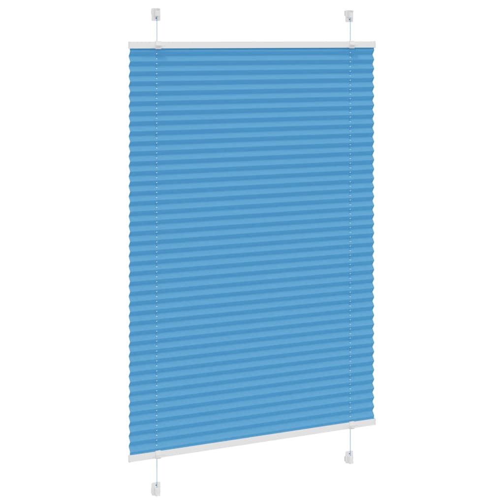 vidaXL Jaluzea plisată albastru 85x100cm Lățime țesătură 84,4 cm