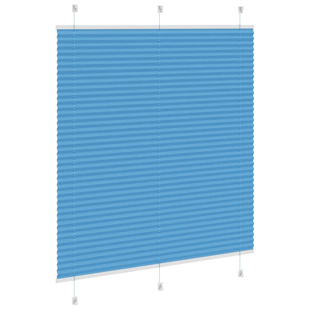 vidaXL Jaluzea plisată Albastru 115x100 cm Lățime țesătură 114,4 cm