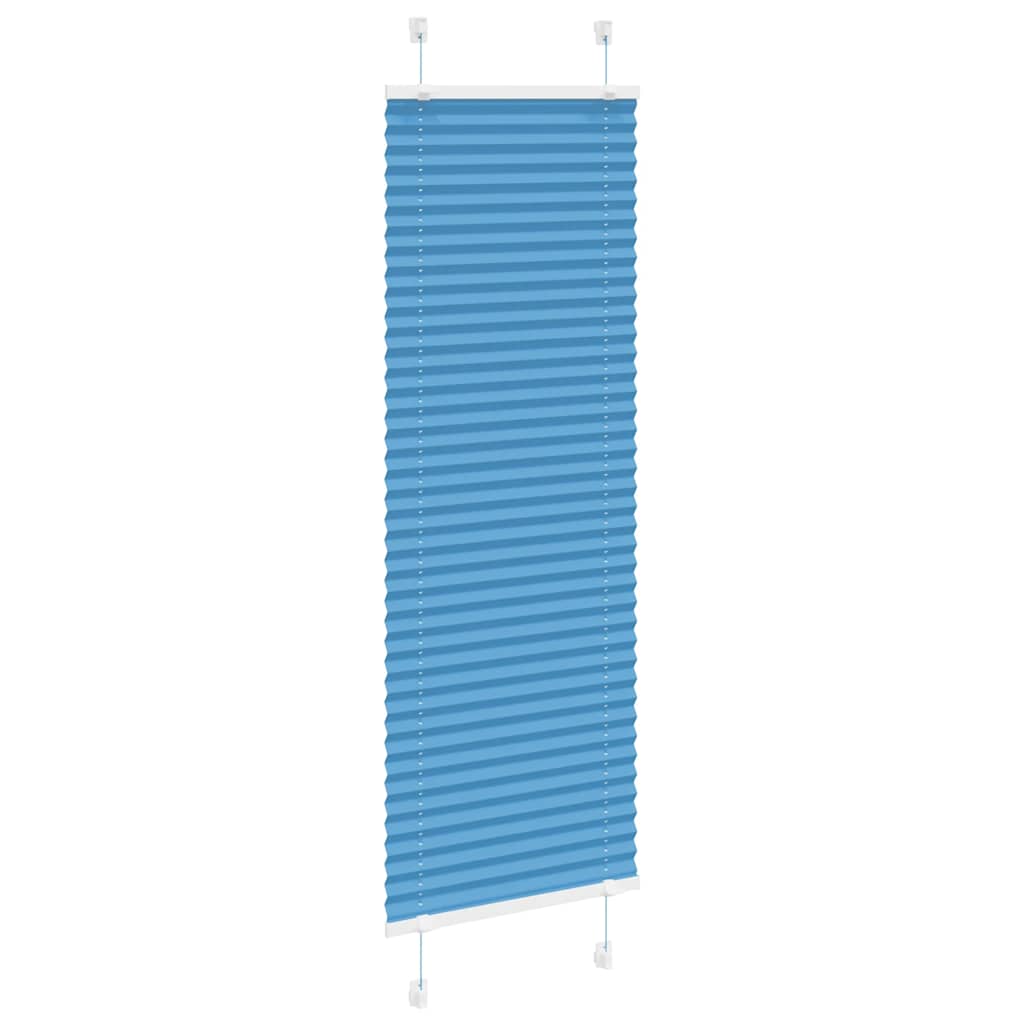 vidaXL Jaluzea plisată Albastru 40x150 cm Lățime țesătură 39,4 cm