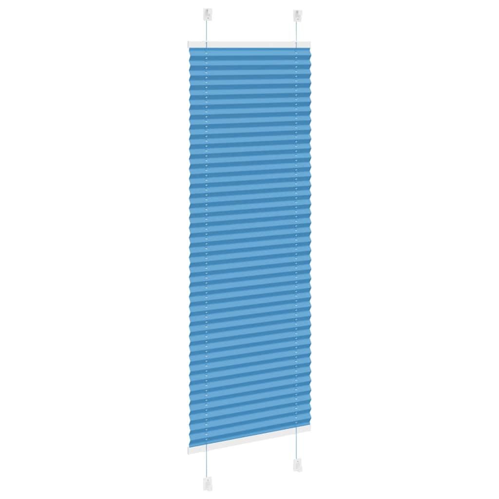 vidaXL Jaluzea plisată Albastru 40x150 cm Lățime țesătură 39,4 cm