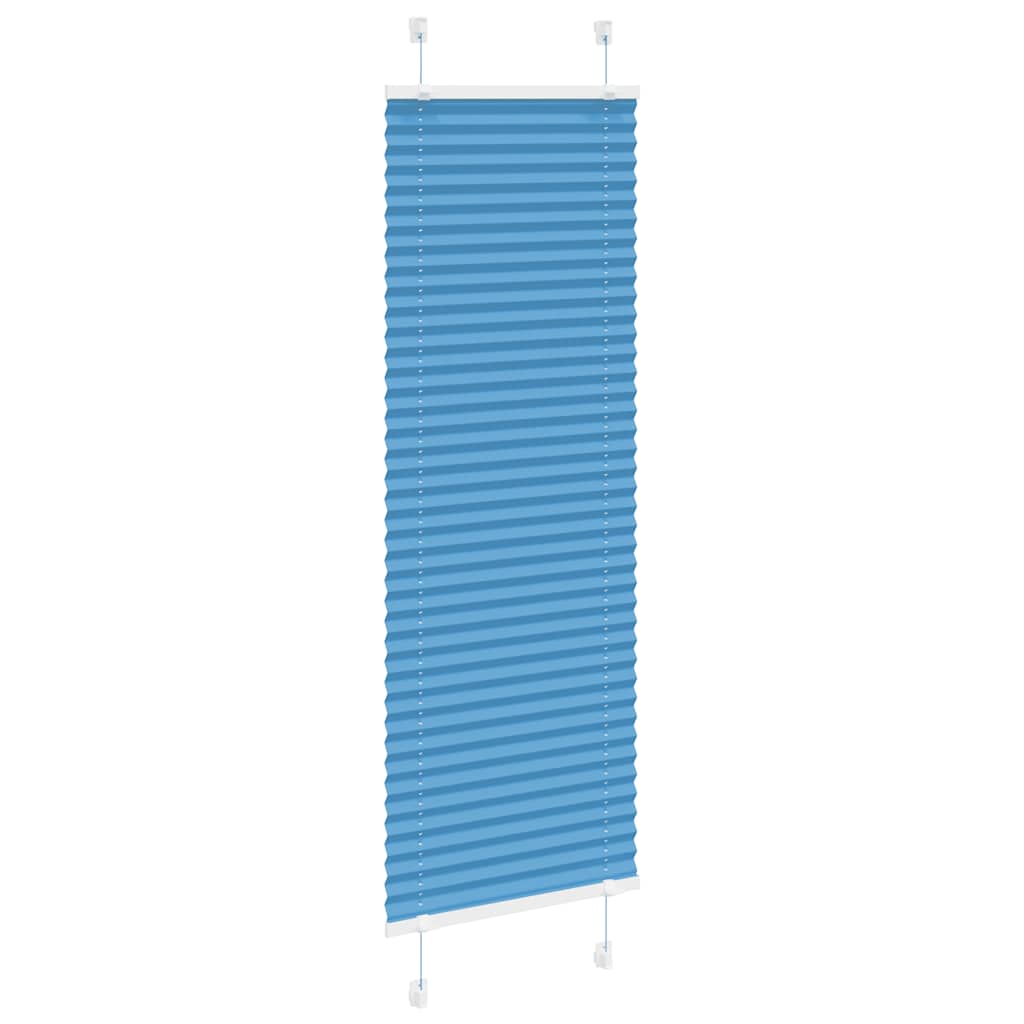 vidaXL Jaluzea plisată Albastru 50x150 cm Lățime țesătură 49,4 cm
