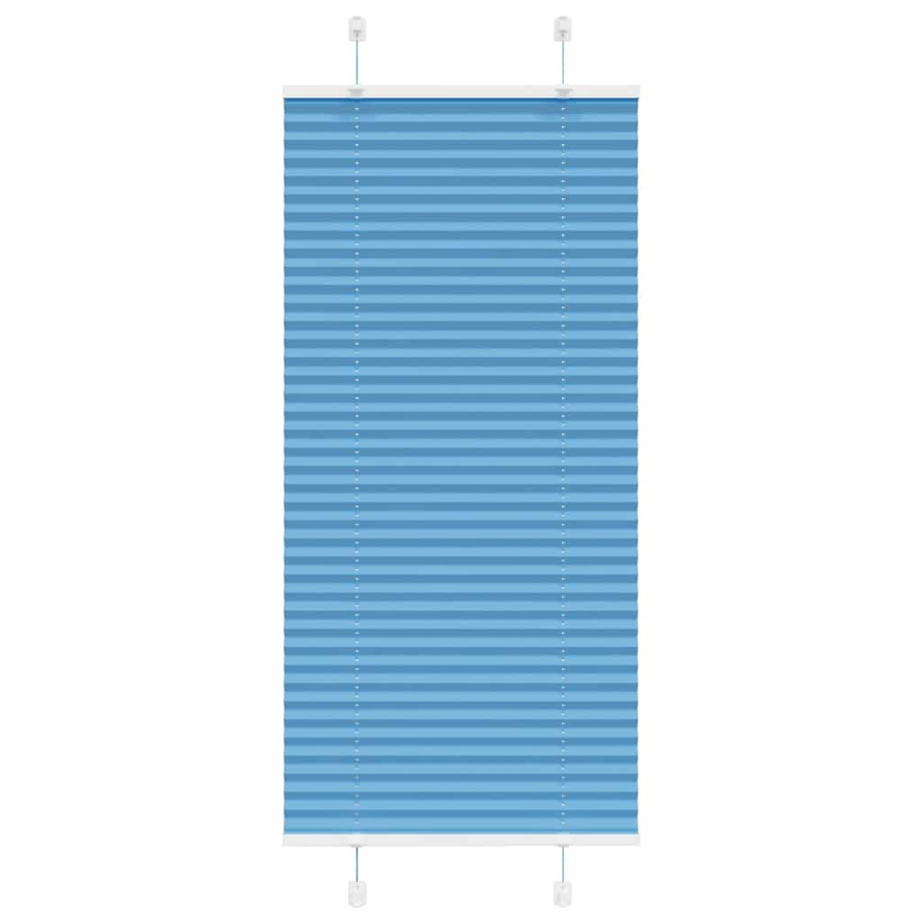 vidaXL Jaluzea plisată Albastru 55x150 cm Lățime țesătură 54,4 cm