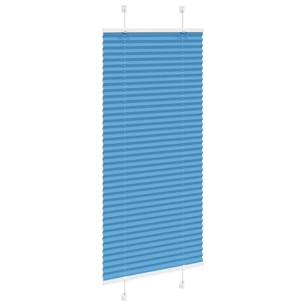 vidaXL Jaluzea plisată Albastru 60x150 cm Lățime țesătură 59,4 cm