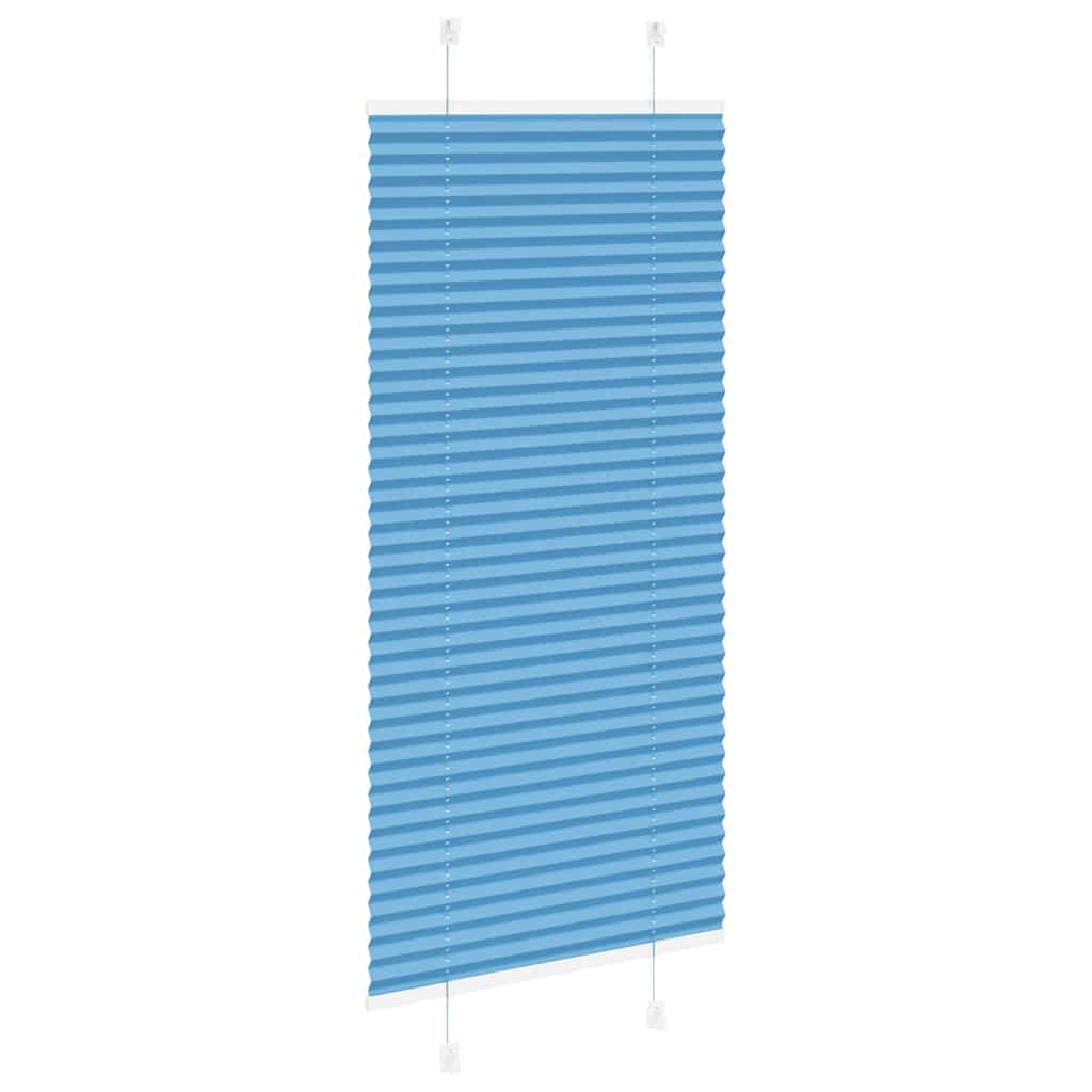 vidaXL Jaluzea plisată Albastru 60x150 cm Lățime țesătură 59,4 cm