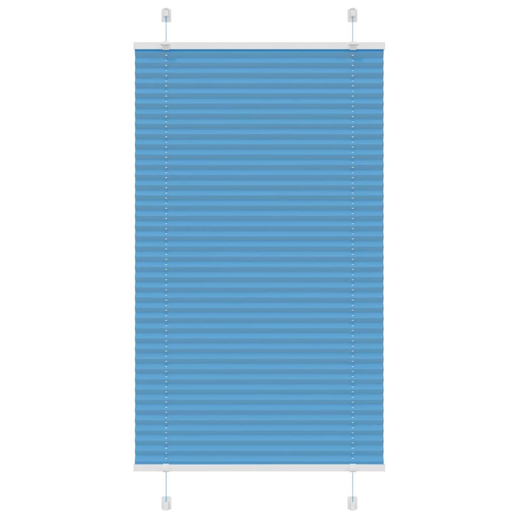 vidaXL Jaluzea plisată Albastru 75x150 cm Lățime țesătură 74,4 cm