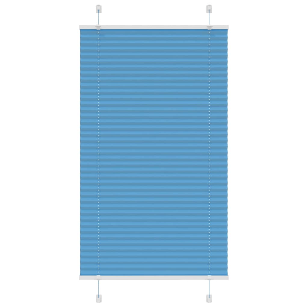 vidaXL Jaluzea plisată Albastru 80x150 cm Lățime țesătură 79,4 cm