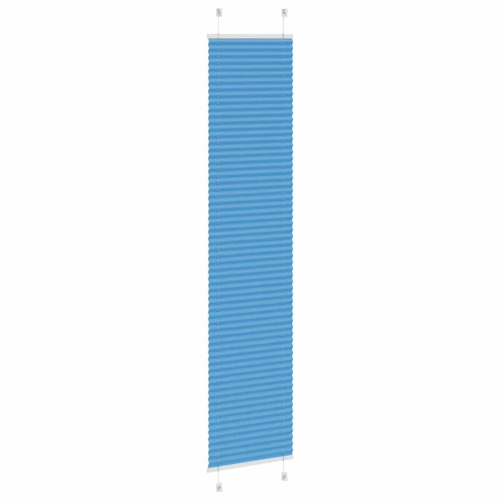 vidaXL Jaluzea plisată Albastru 40x200 cm Lățime țesătură 39,4 cm
