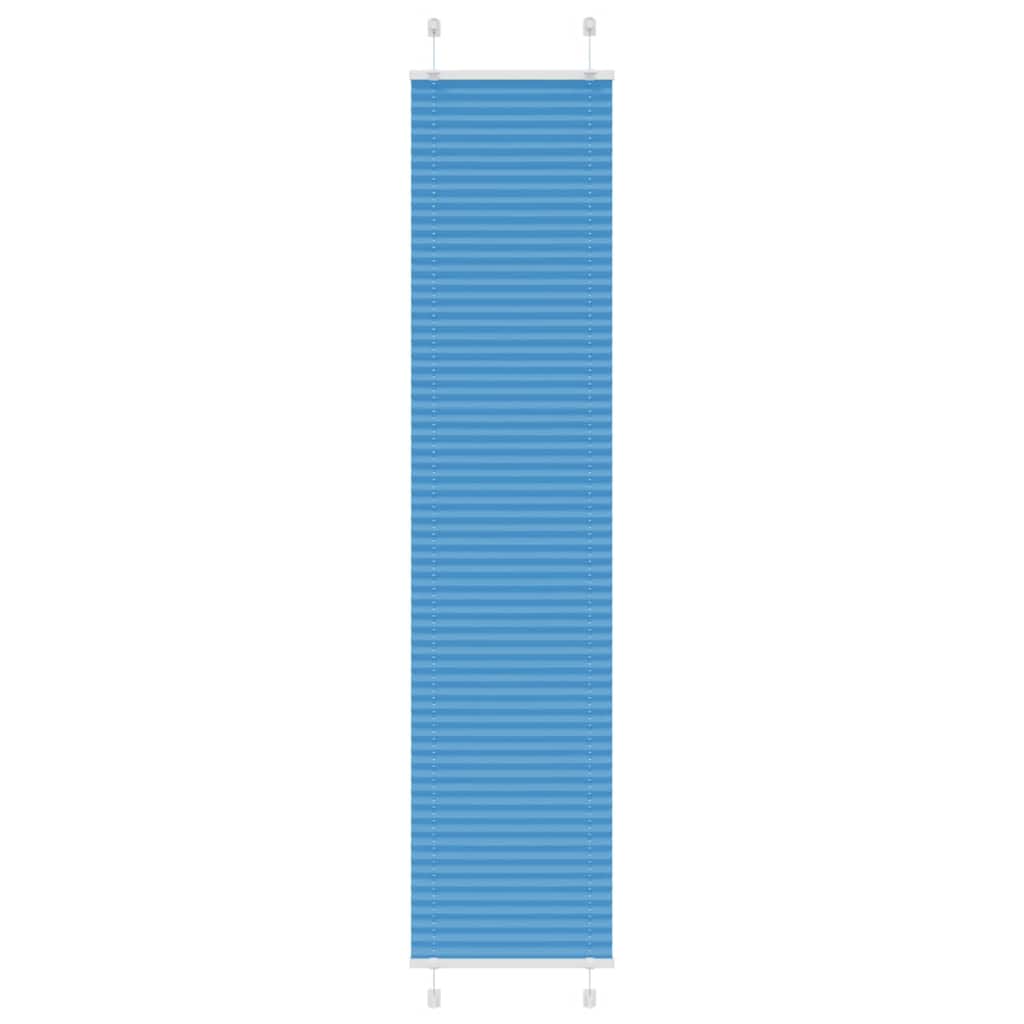 vidaXL Jaluzea plisată Albastru 40x200 cm Lățime țesătură 39,4 cm