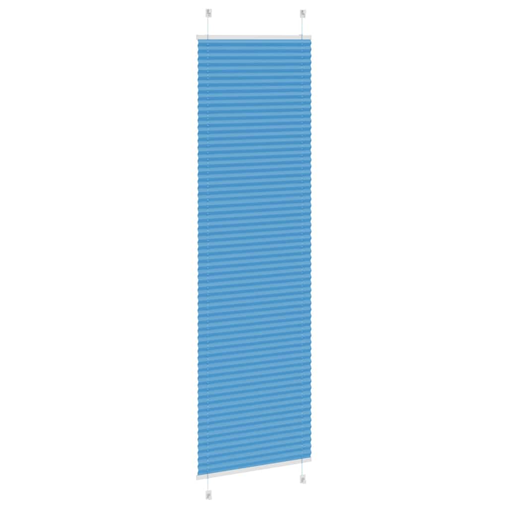 vidaXL Jaluzea plisată Albastru 55x200 cm Lățime țesătură 54,4 cm vidaXL Jaluzea plisată Albastru 55x200 cm Lățime țesătură 54,4 cm