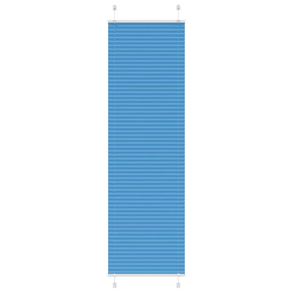 vidaXL Jaluzea plisată Albastru 55x200 cm Lățime țesătură 54,4 cm vidaXL Jaluzea plisată Albastru 55x200 cm Lățime țesătură 54,4 cm