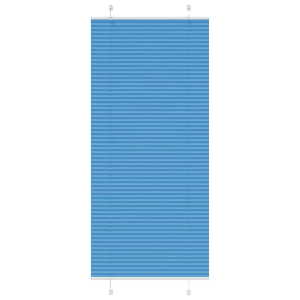 vidaXL Jaluzea plisată Albastru 85x200 cm Lățime țesătură 84,4 cm