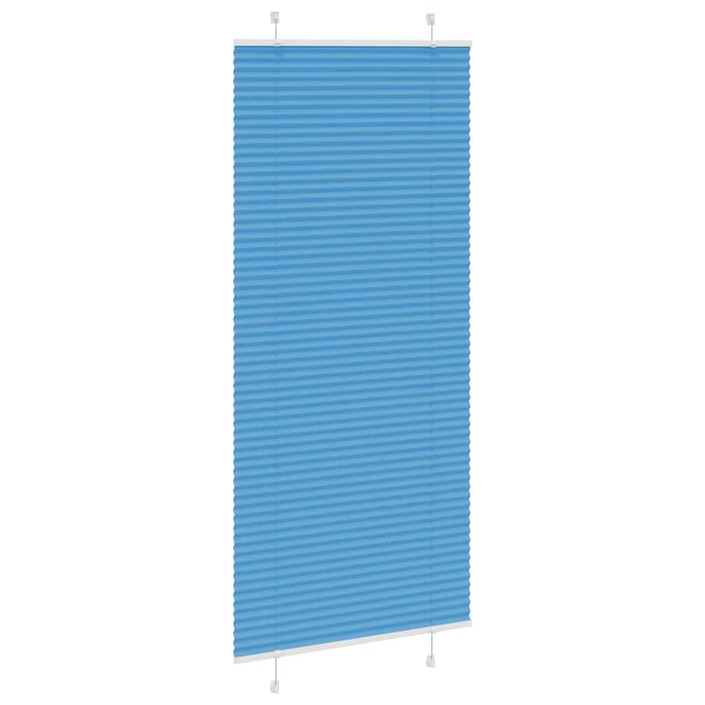 vidaXL Jaluzea plisată Albastru 95x200 cm Lățime țesătură 94,4 cm