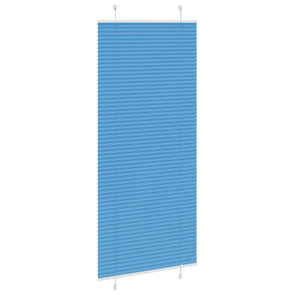 vidaXL Jaluzea plisată Albastru 95x200 cm Lățime țesătură 94,4 cm