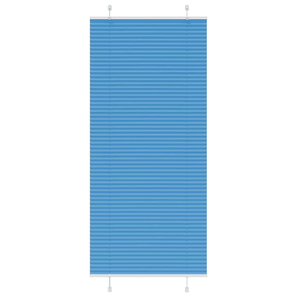 vidaXL Jaluzea plisată Albastru 95x200 cm Lățime țesătură 94,4 cm