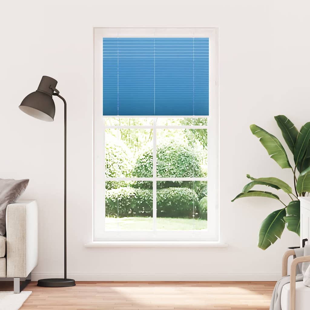 vidaXL Jaluzea plisată Albastru 105x200 cm Lățime țesătură 104,4 cm