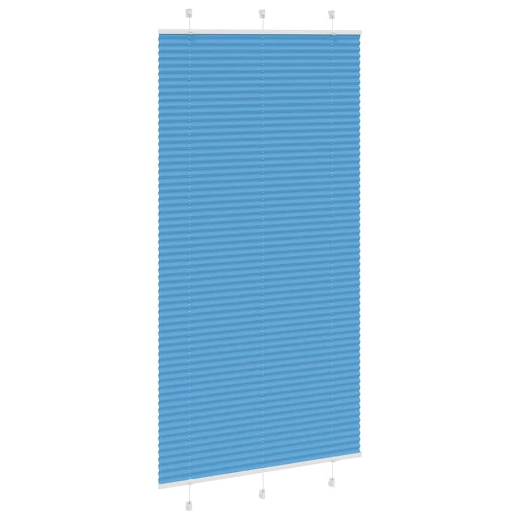 vidaXL Jaluzea plisată Albastru 105x200 cm Lățime țesătură 104,4 cm