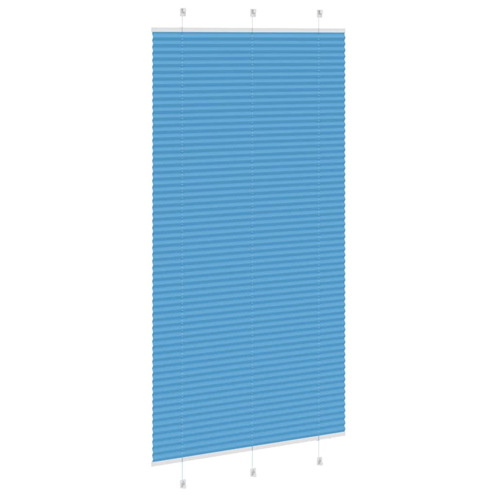 vidaXL Jaluzea plisată Albastru 105x200 cm Lățime țesătură 104,4 cm