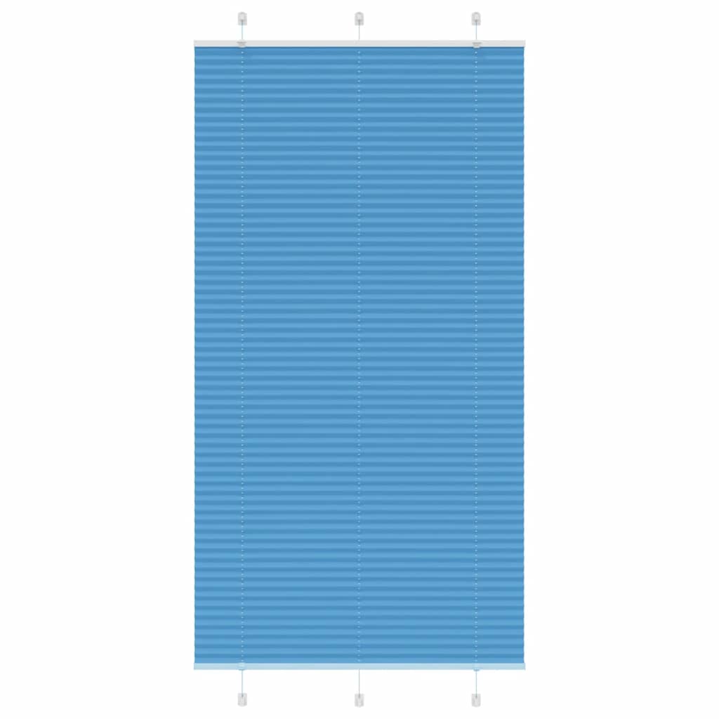 vidaXL Jaluzea plisată Albastru 105x200 cm Lățime țesătură 104,4 cm