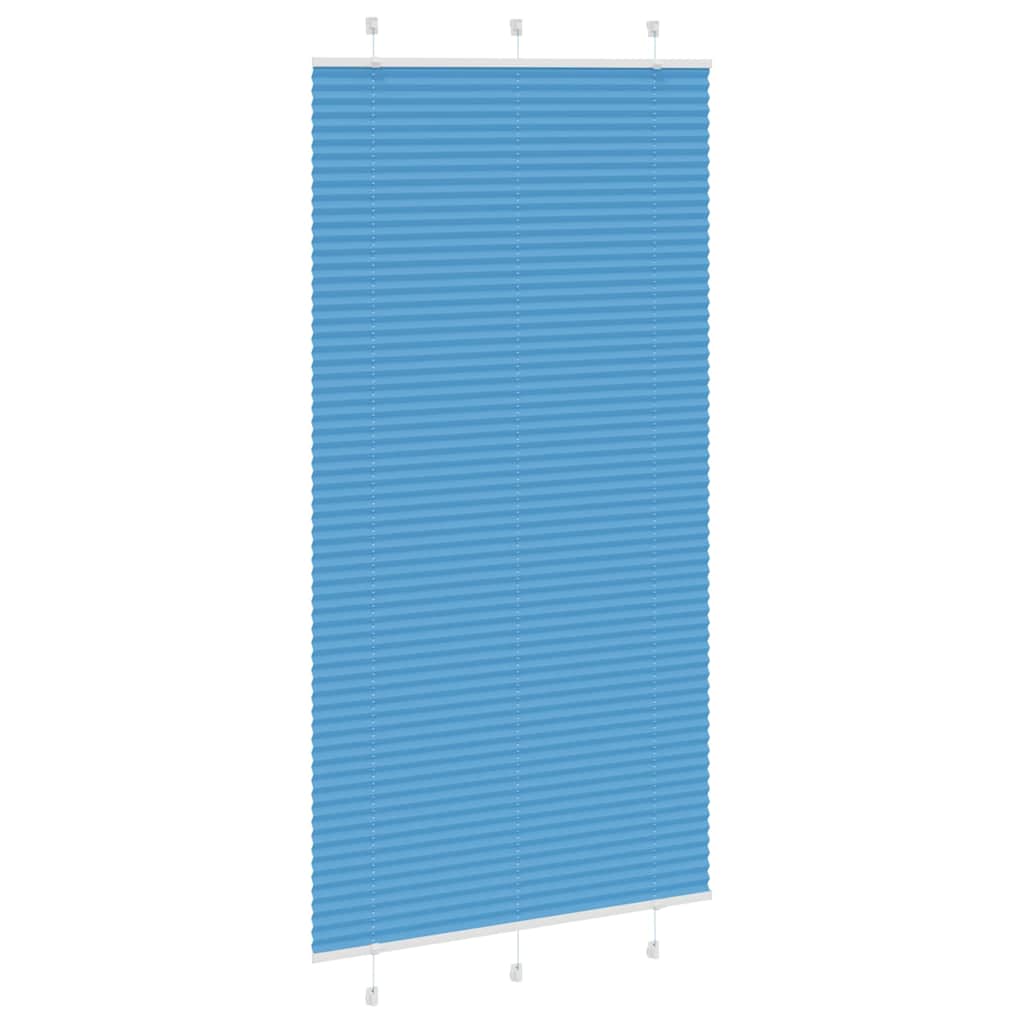 vidaXL Jaluzea plisată Albastru 110x200 cm Lățime țesătură 109,4 cm vidaXL Jaluzea plisată Albastru 110x200 cm Lățime țesătură 109,4 cm