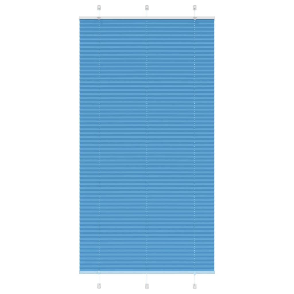 vidaXL Jaluzea plisată Albastru 110x200 cm Lățime țesătură 109,4 cm vidaXL Jaluzea plisată Albastru 110x200 cm Lățime țesătură 109,4 cm