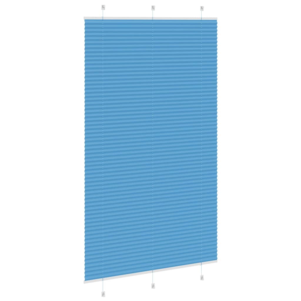 vidaXL Jaluzea plisată Albastru 115x200 cm Lățime țesătură 114,4 cm