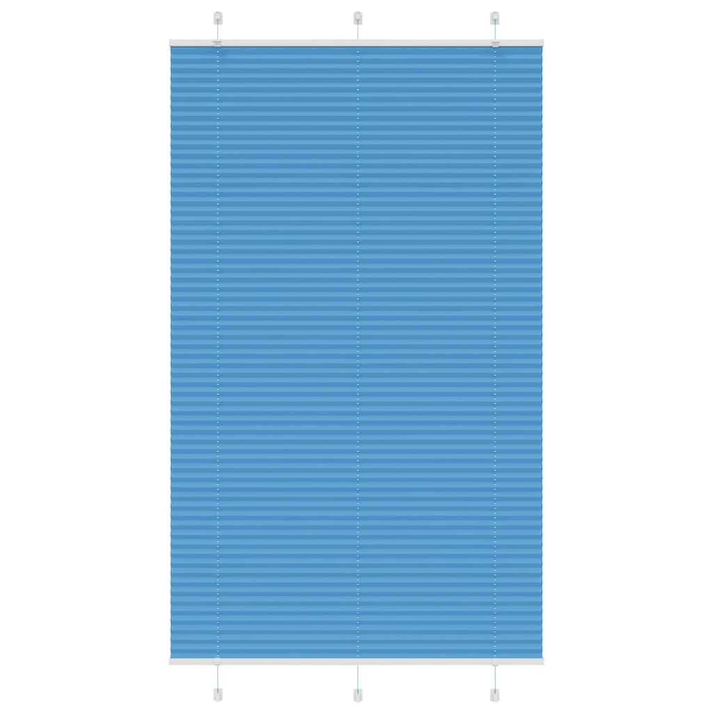 vidaXL Jaluzea plisată Albastru 115x200 cm Lățime țesătură 114,4 cm