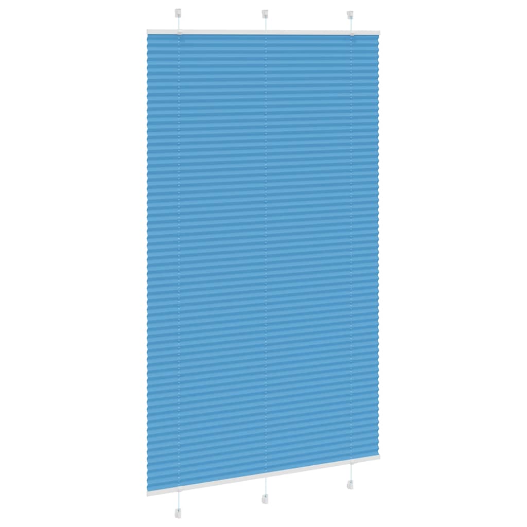 vidaXL Jaluzea plisată Albastru 120x200 cm Lățime țesătură 119,4 cm