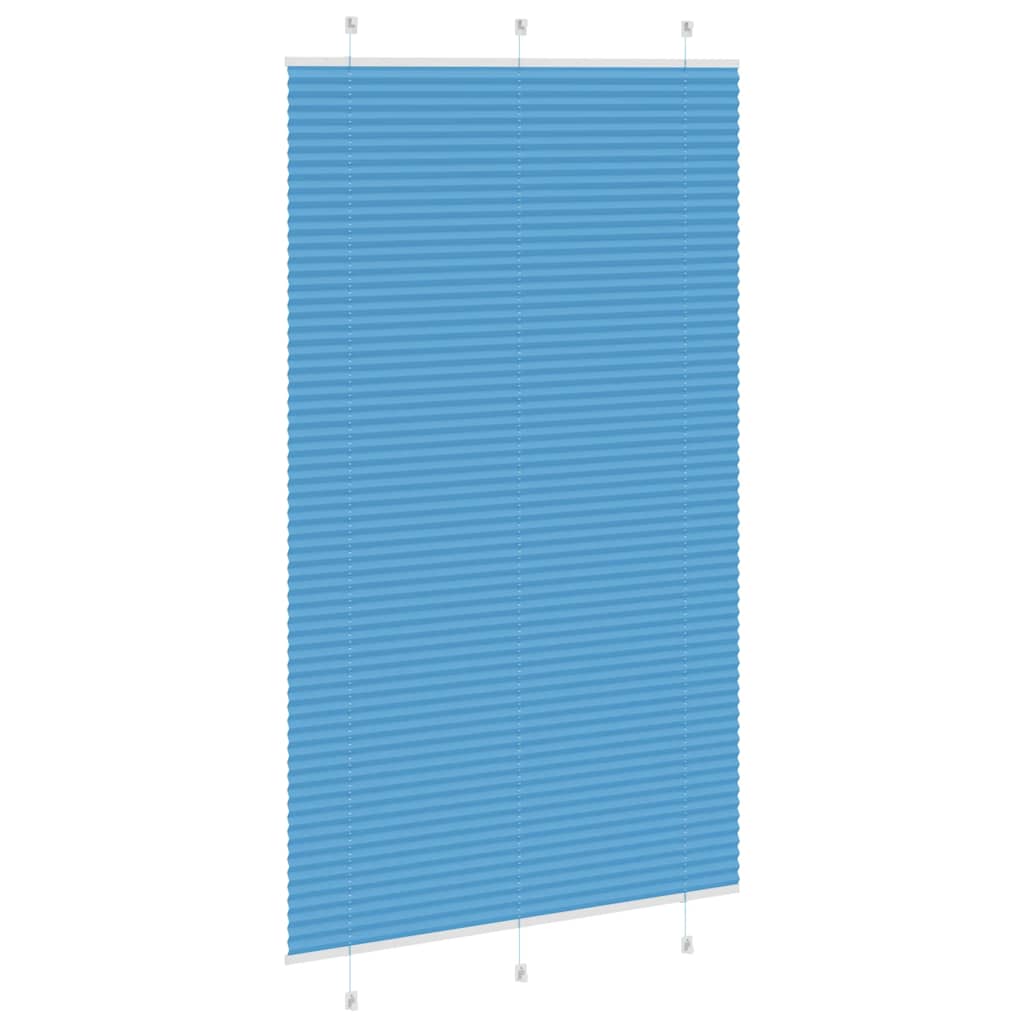 vidaXL Jaluzea plisată Albastru 120x200 cm Lățime țesătură 119,4 cm