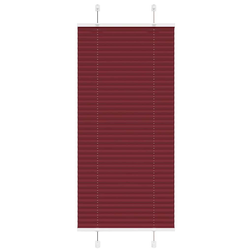 vidaXL Jaluzea plisată Bordeaux Roșu 55x100 cm Lățime țesătură 54,4 cm vidaXL Jaluzea plisată Bordeaux Roșu 55x100 cm Lățime țesătură 54,4 cm