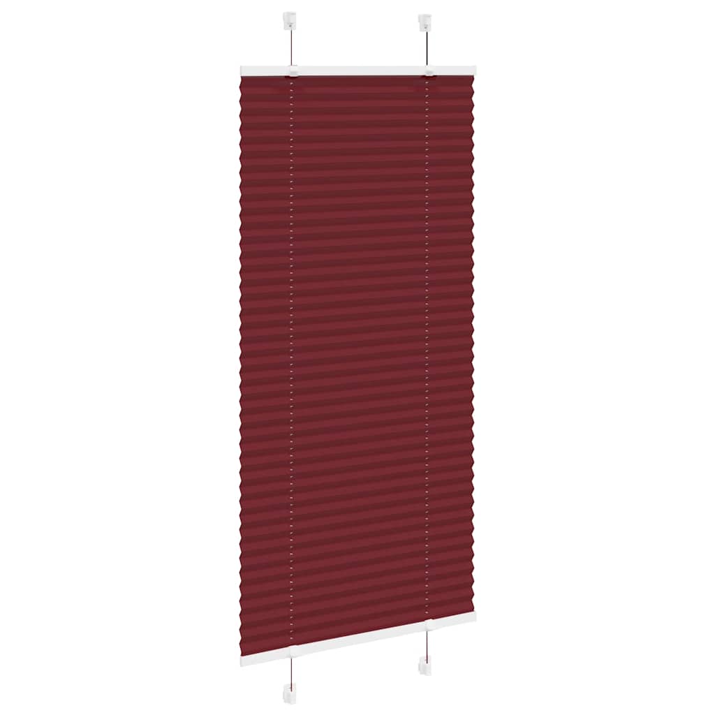 vidaXL Jaluzea plisată Bordeaux Roșu 60x100 cm Lățime țesătură 59,4 cm vidaXL Jaluzea plisată Bordeaux Roșu 60x100 cm Lățime țesătură 59,4 cm
