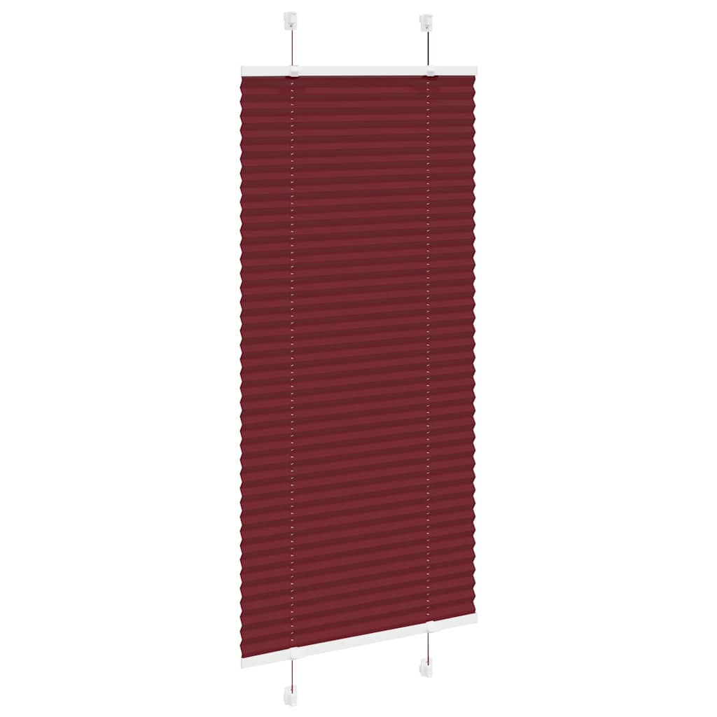 vidaXL Jaluzea plisată Bordeaux Roșu 65x100 cm Lățime material 64,4 cm vidaXL Jaluzea plisată Bordeaux Roșu 65x100 cm Lățime material 64,4 cm