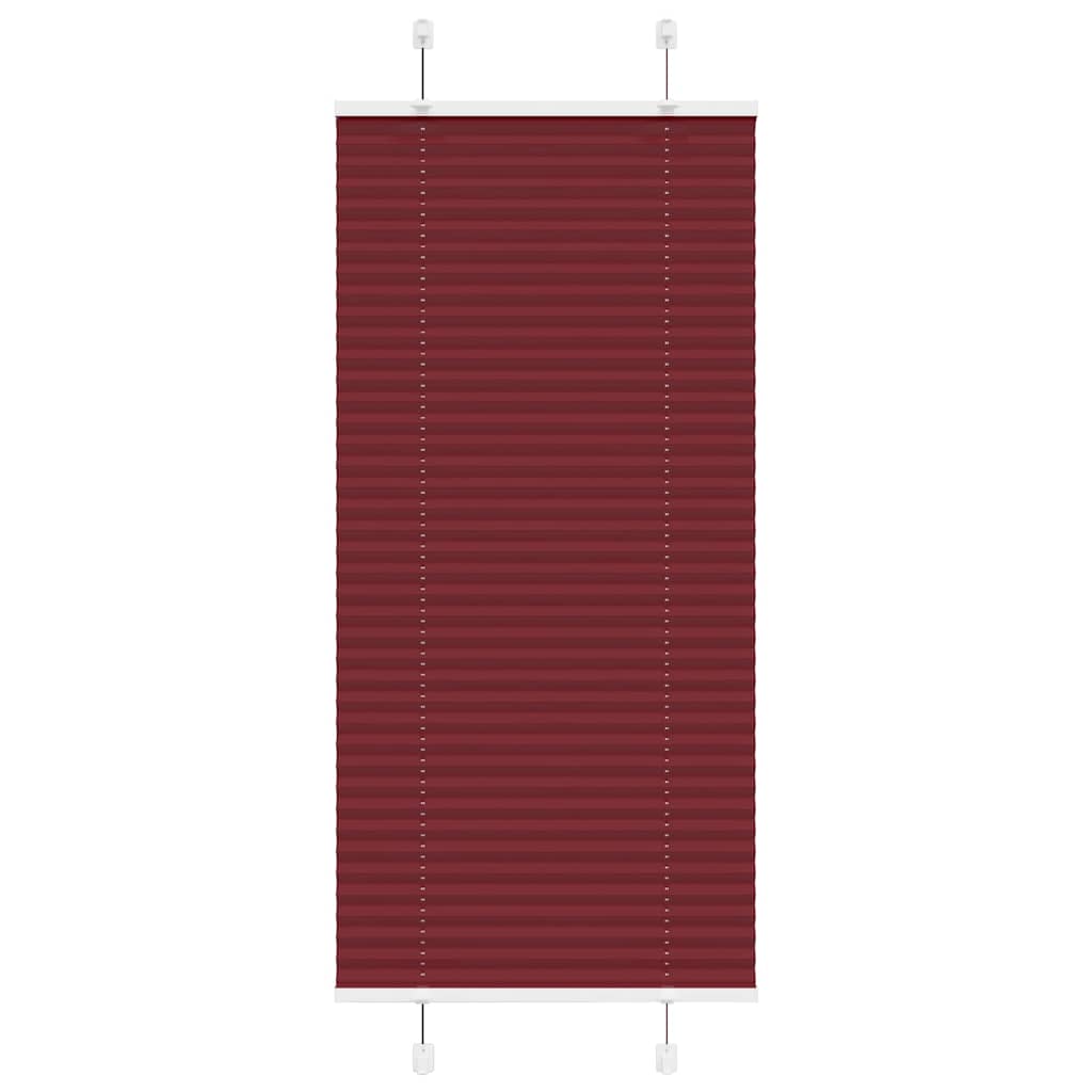 vidaXL Jaluzea plisată Bordeaux Roșu 65x100 cm Lățime material 64,4 cm vidaXL Jaluzea plisată Bordeaux Roșu 65x100 cm Lățime material 64,4 cm